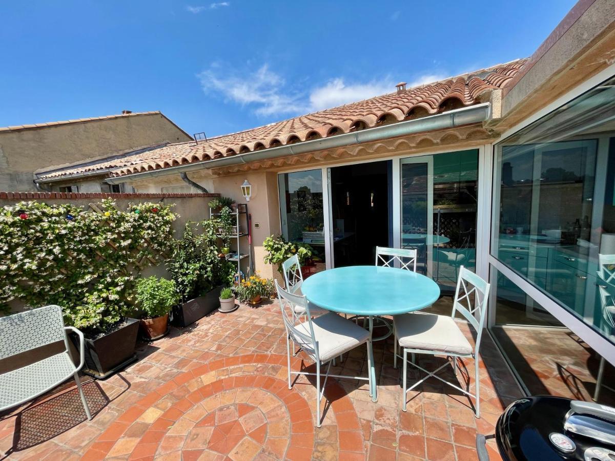 Appartement L'Atypique - T3 Grande Terrasse, Bbq Vue Et Cheminee à Avignon Extérieur photo